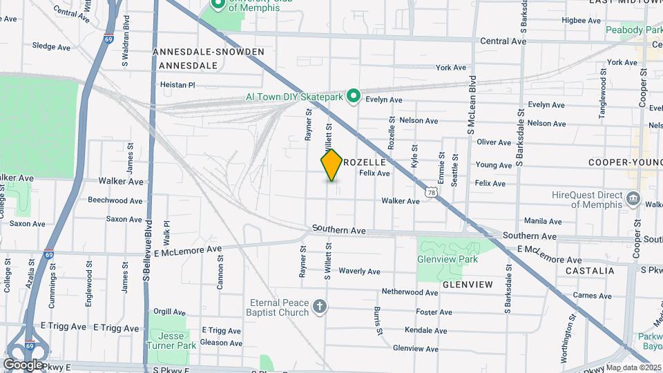 998 S Willett St Map and Location Details