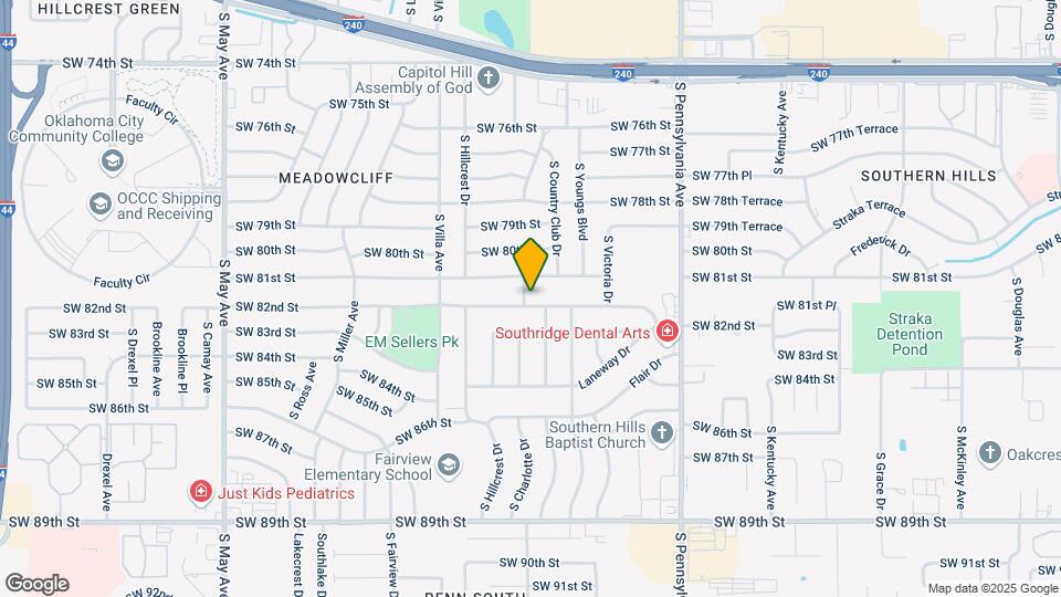 8204 S Country Club Dr Map and Location Details