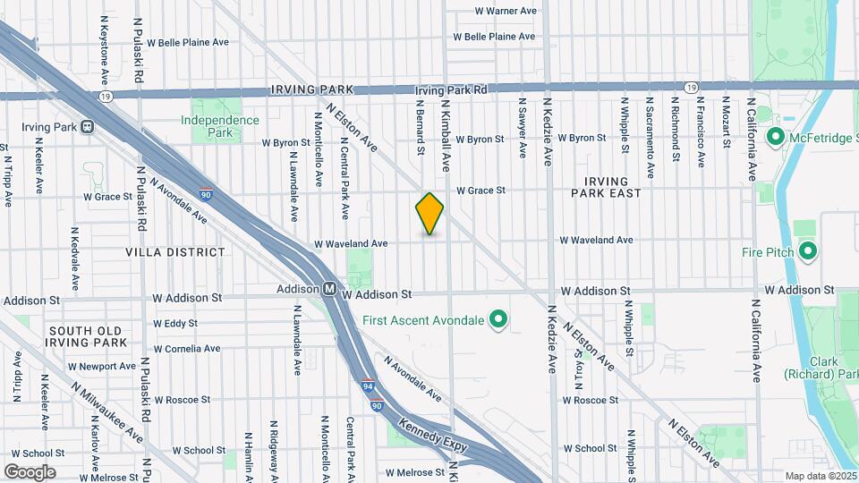 3422 W Waveland Ave Map and Location Details