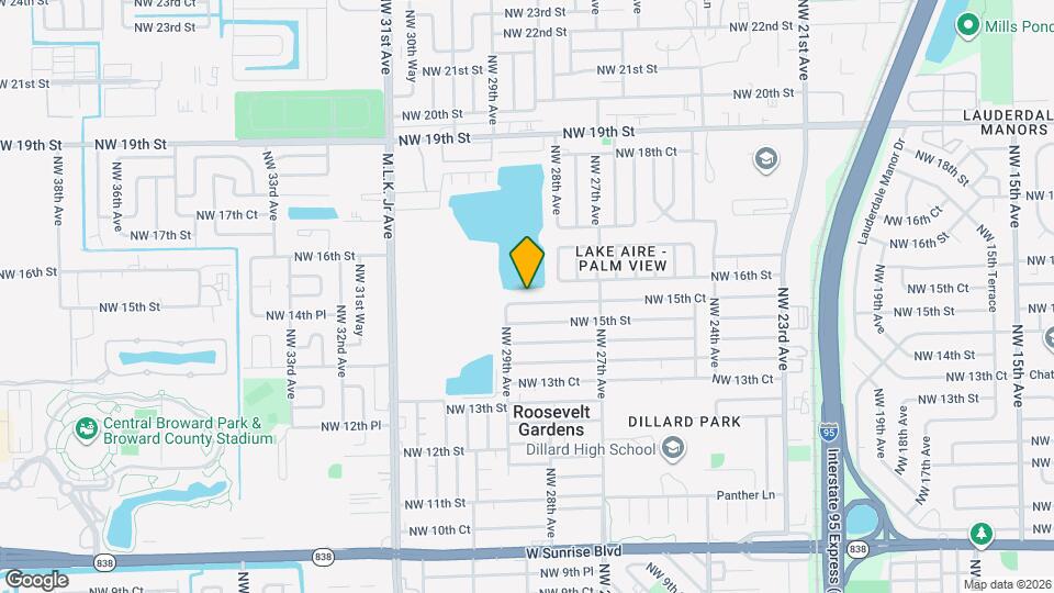 2851 NW 15th Ct Map and Location Details