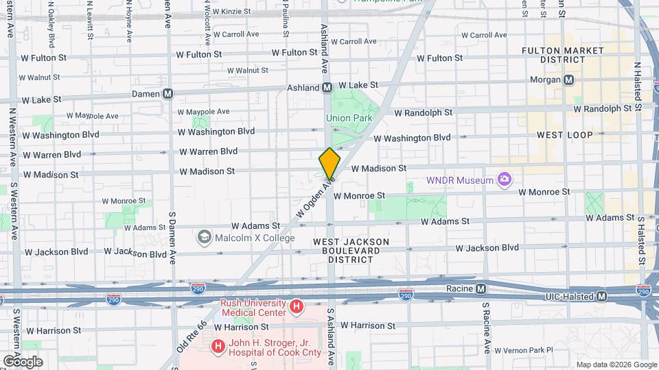 36 S Ashland Apartments Map and Location Details