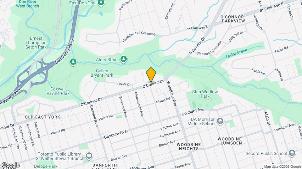 655 O'Connor Dr Map and Location Details