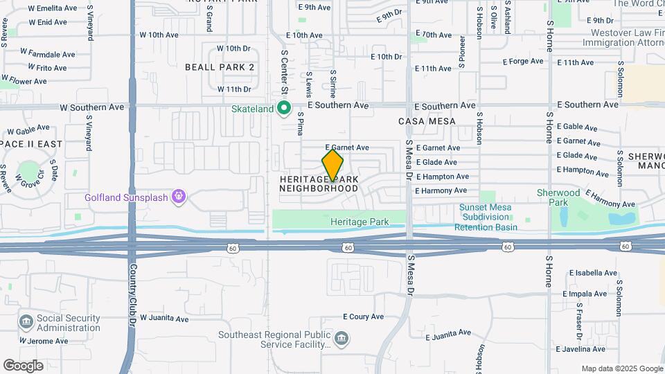 153 E Hoover Ave Mapa y Detalles de la Ubicación