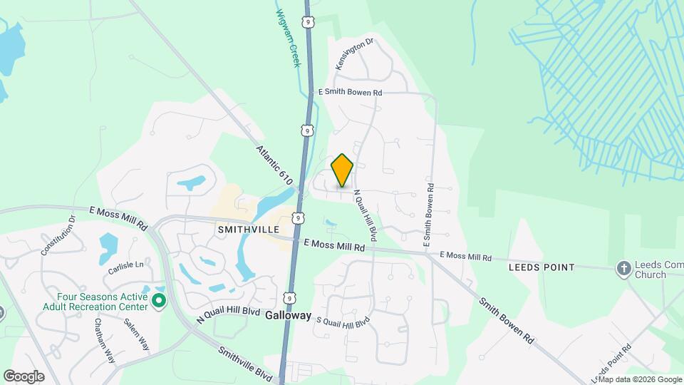 860 E Fishers Creek Rd Map and Location Details