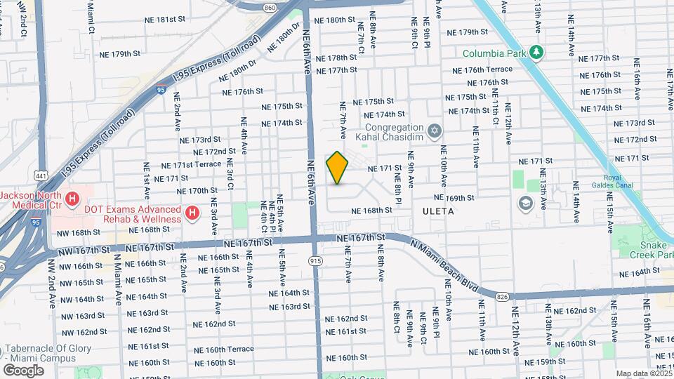 620 NE 170th St Map and Location Details