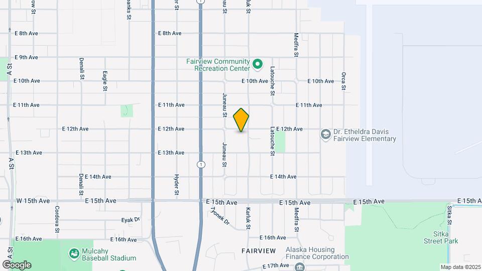 1032 E 12th Ave, Unit 1 Map and Location Details