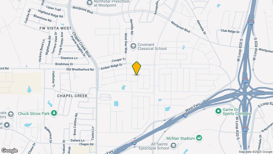 9901 Huntersville Trl Map and Location Details