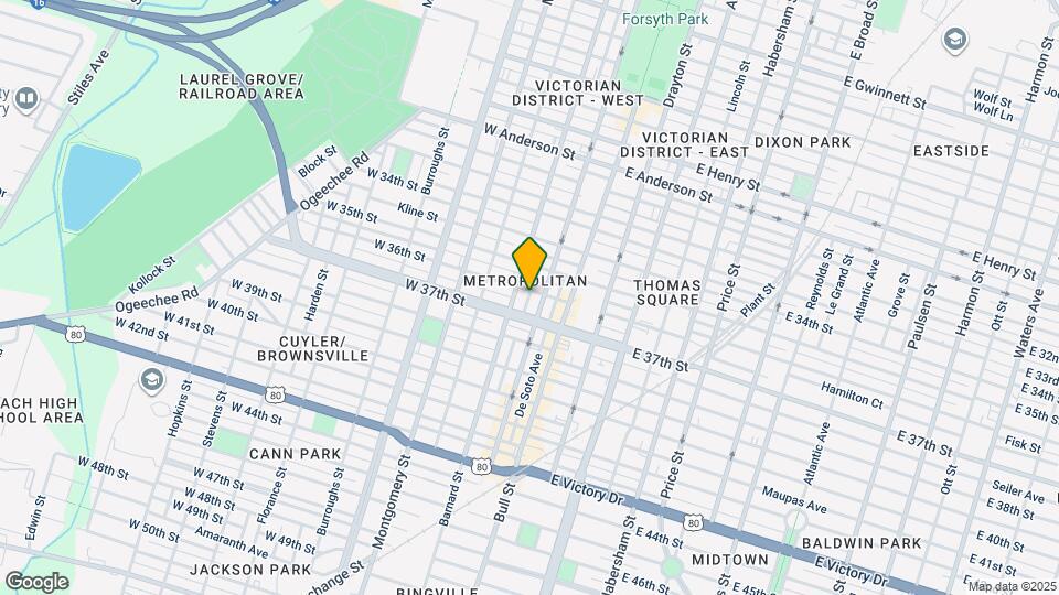 117 W 36th St, Unit 1 bedroom apartment Mapa y Detalles de la Ubicación