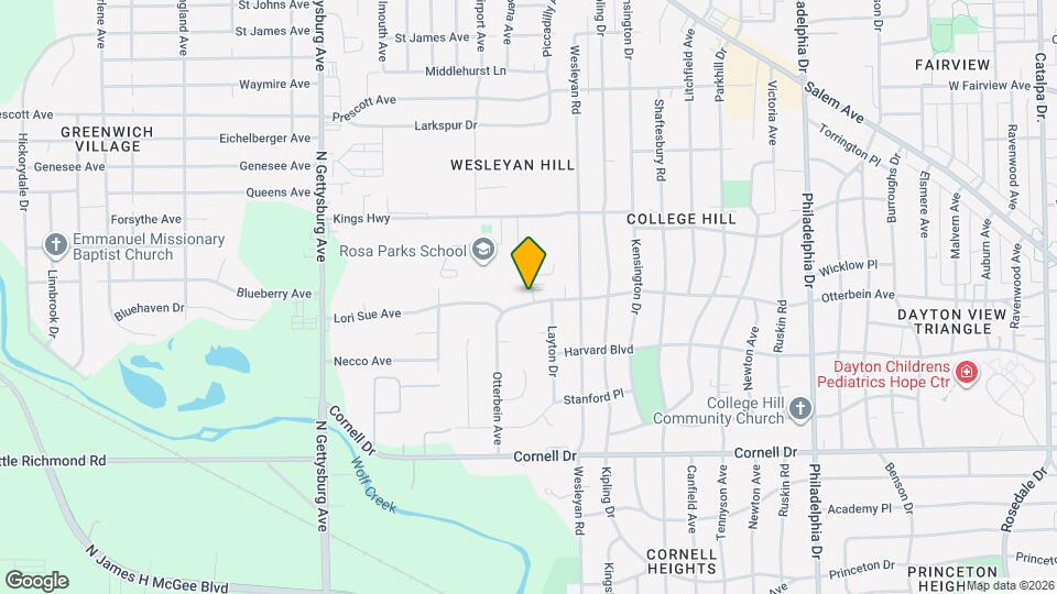 3543 Otterbein Ave, Unit 3543 Mapa y Detalles de la Ubicación