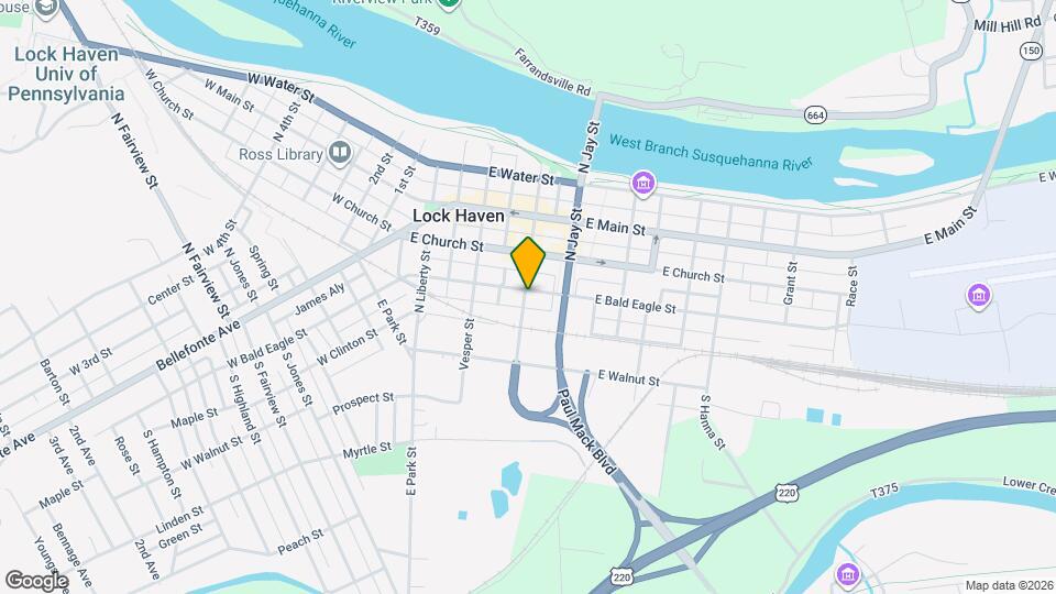 200 E Bald Eagle St Map and Location Details