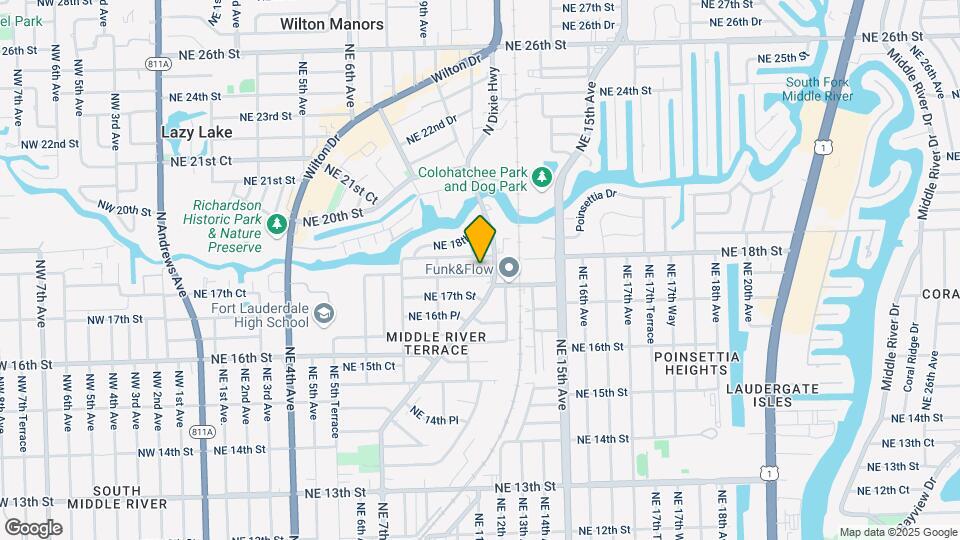1101 NE 17th Ct Map and Location Details