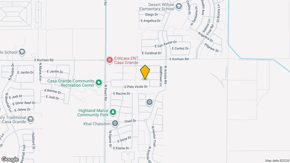 1629 E Prickly Pear Pl Map and Location Details