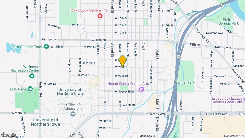 2104 Iowa St Map and Location Details
