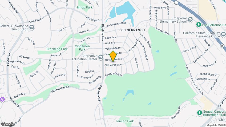 4186 Val Verde Ave Mapa y Detalles de la Ubicación