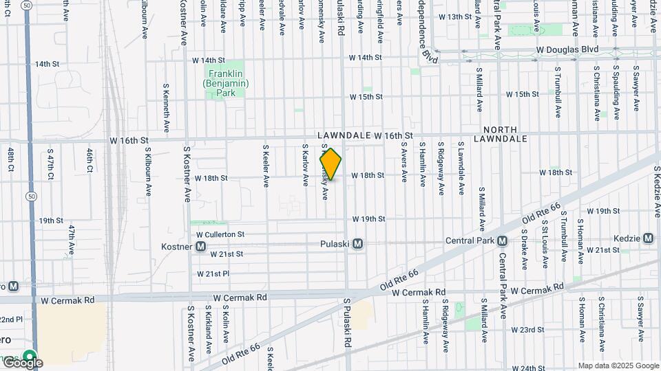 1811 S Komensky Ave Map and Location Details