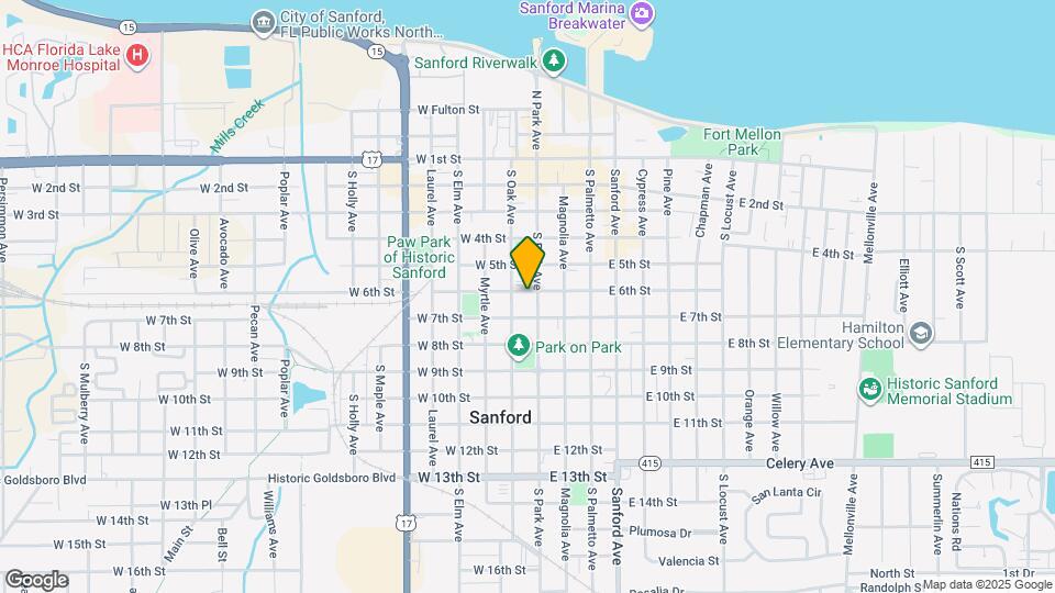 107 W 6th St Map and Location Details