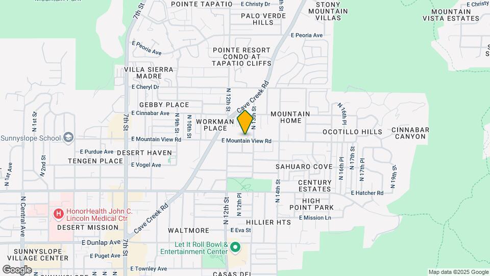 1240 E Mountain View Rd Map and Location Details