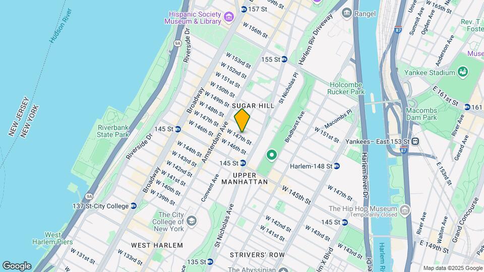 439 W 147th St Mapa y Detalles de la Ubicación