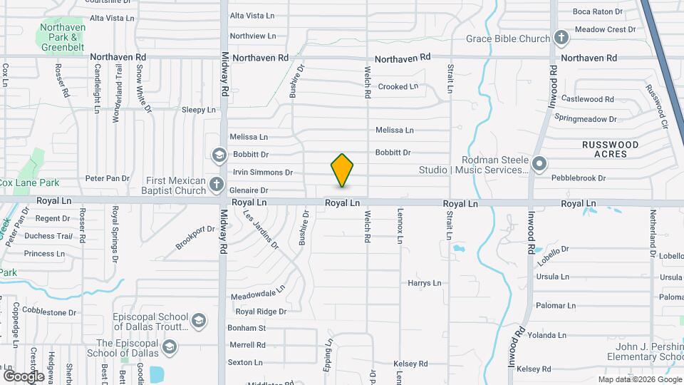 4529 Royal Ln Map and Location Details