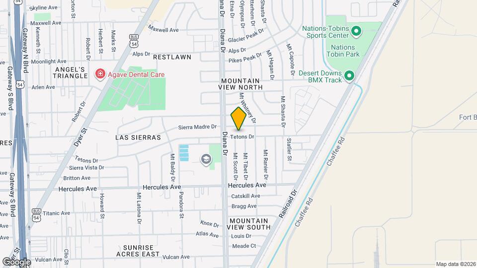 5021 Tetons Dr Map and Location Details