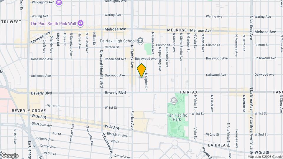 366 N Orange Grove Ave, Unit 3 Map and Location Details