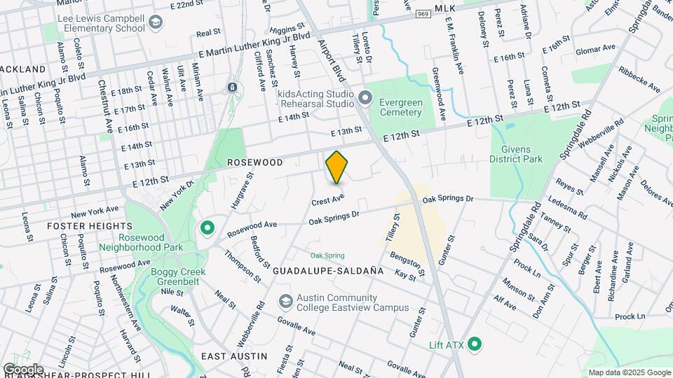 1172 Oak Grove Ave Map and Location Details