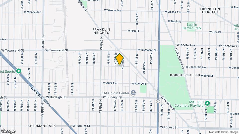 2465 W Concordia Ave Map and Location Details