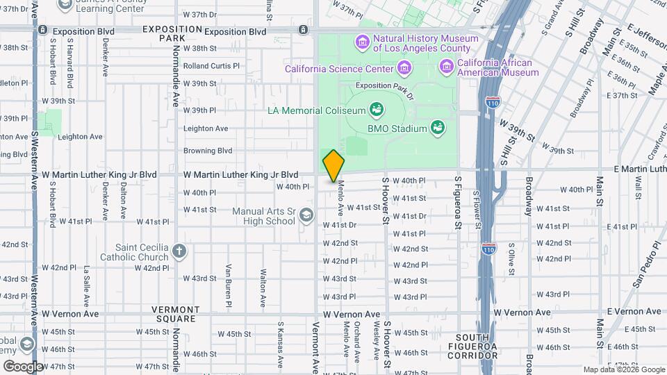 911 W 40th Pl Map and Location Details