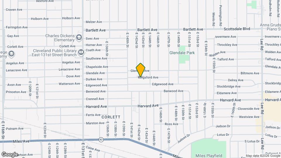 14210 Kingsford Ave Map and Location Details