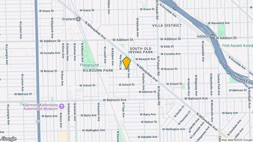 4207 W Roscoe St Map and Location Details