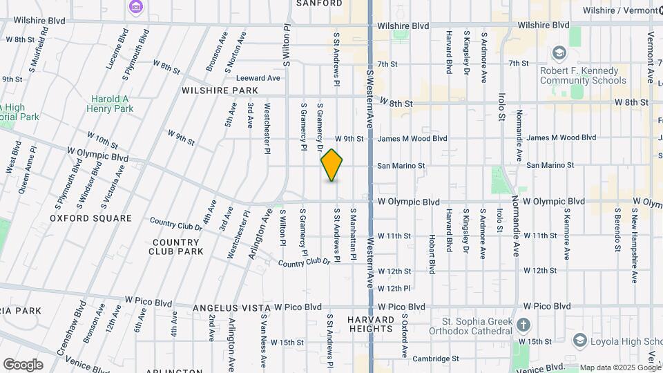 971 S St Andrews Pl Map and Location Details