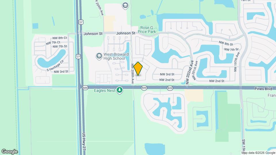 20778 NW 1st Ct Map and Location Details