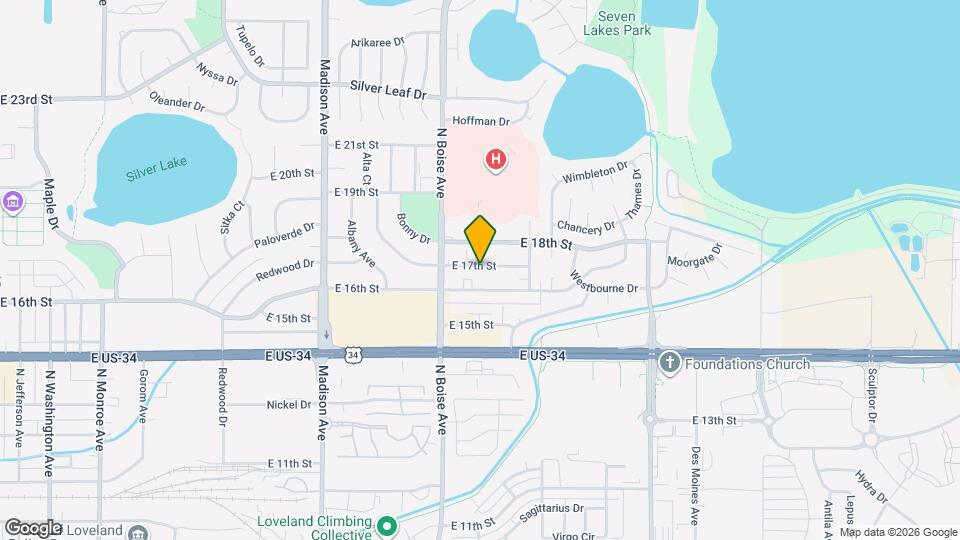 1706 E 17th St Map and Location Details