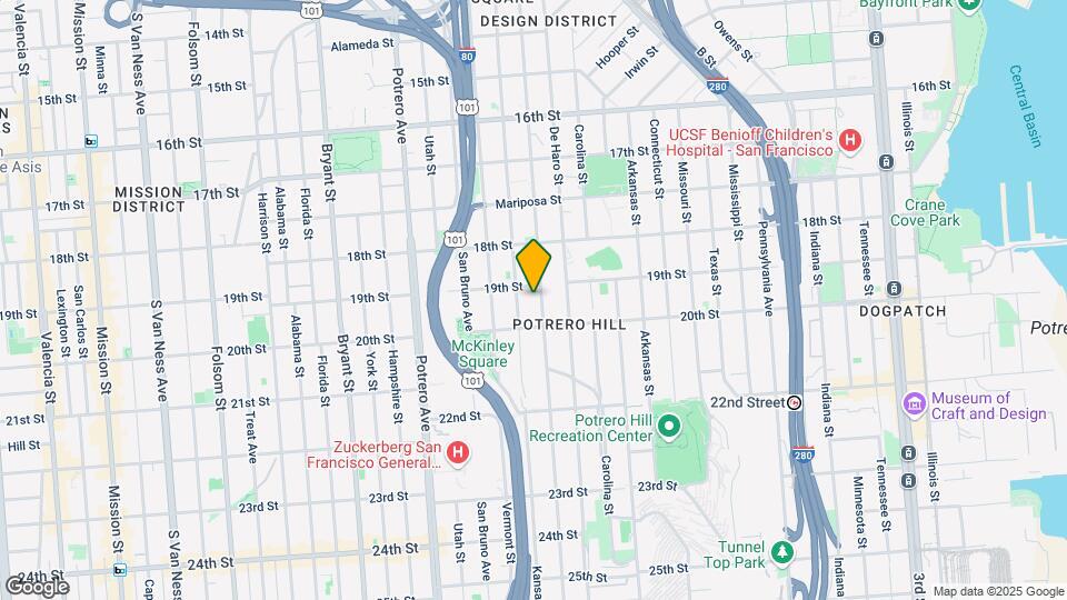 740 Rhode Island St Map and Location Details