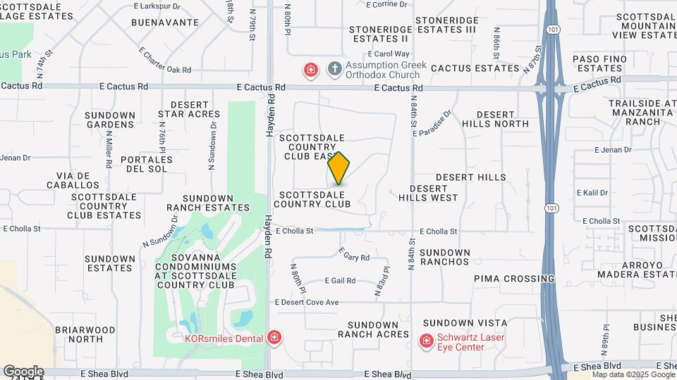 8133 E Cortez Dr Map and Location Details