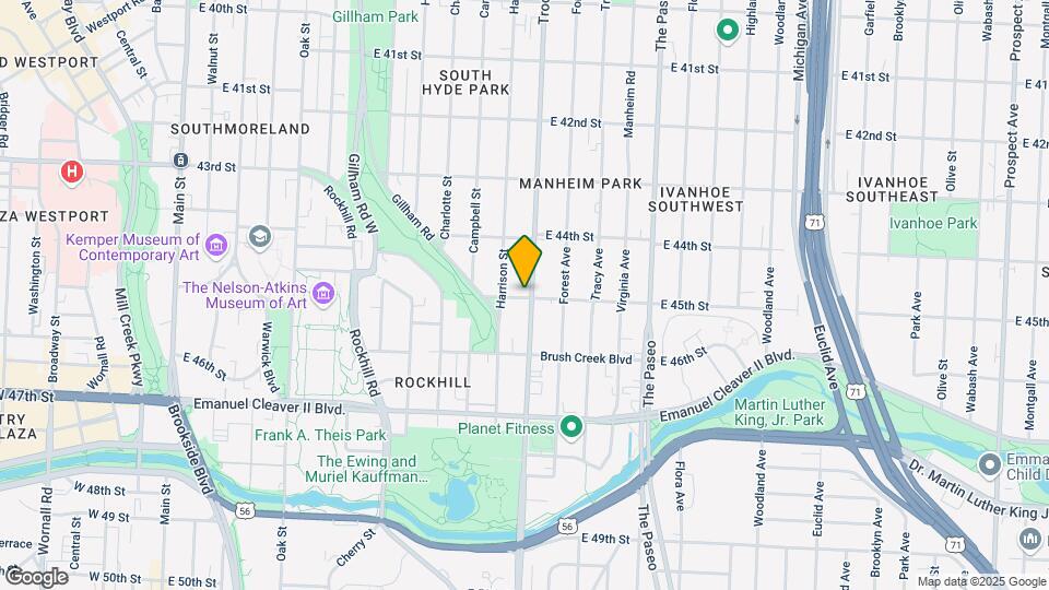 4448 Troost Ave, Unit 1 Map and Location Details