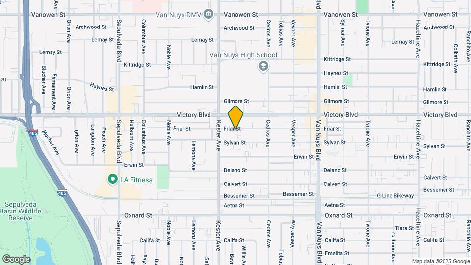 14816 Friar St Map and Location Details