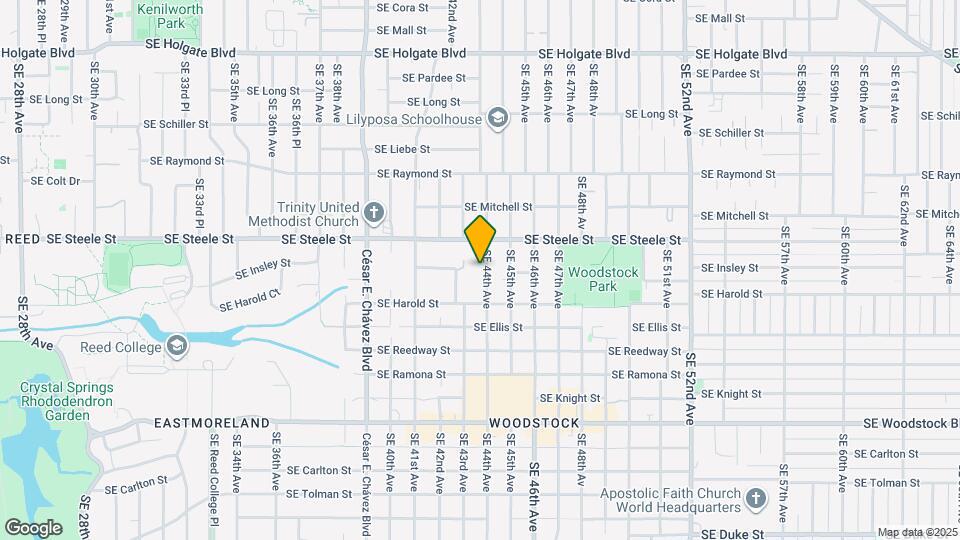 5343 SE 44th Ave Map and Location Details