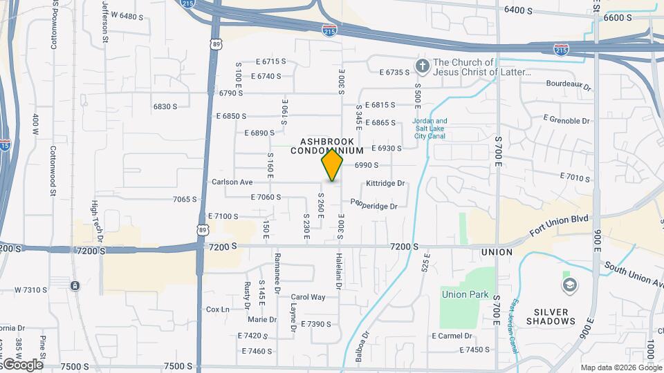 7034 S 300 E Map and Location Details