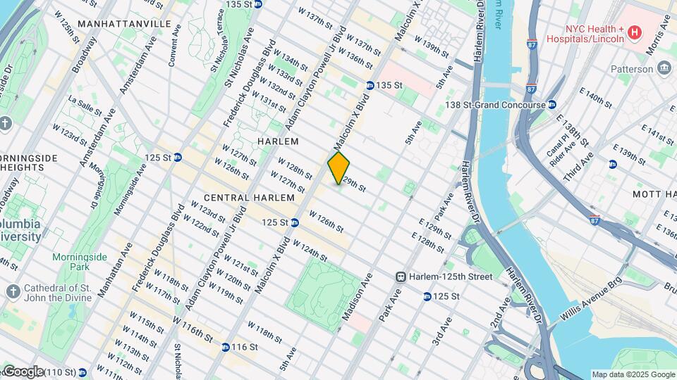 59 W 128th St Map and Location Details