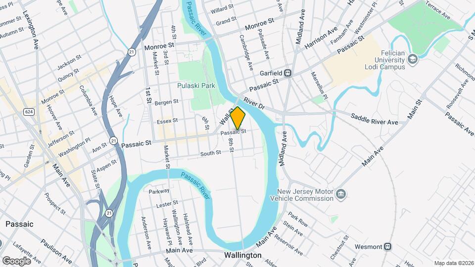 71 Passaic St, Unit 2 Map and Location Details