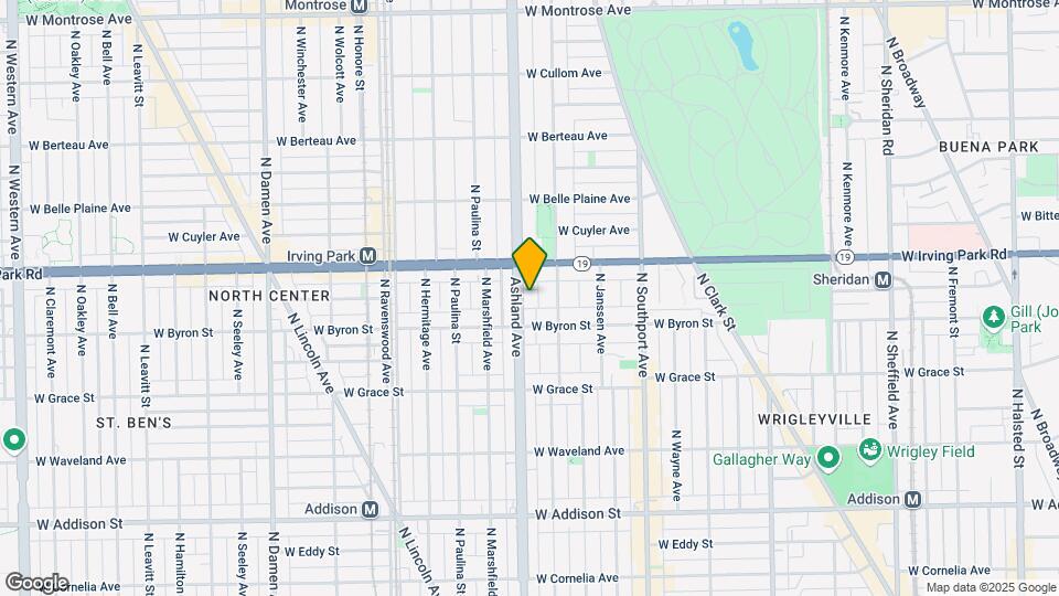 3925 N Ashland Ave Map and Location Details