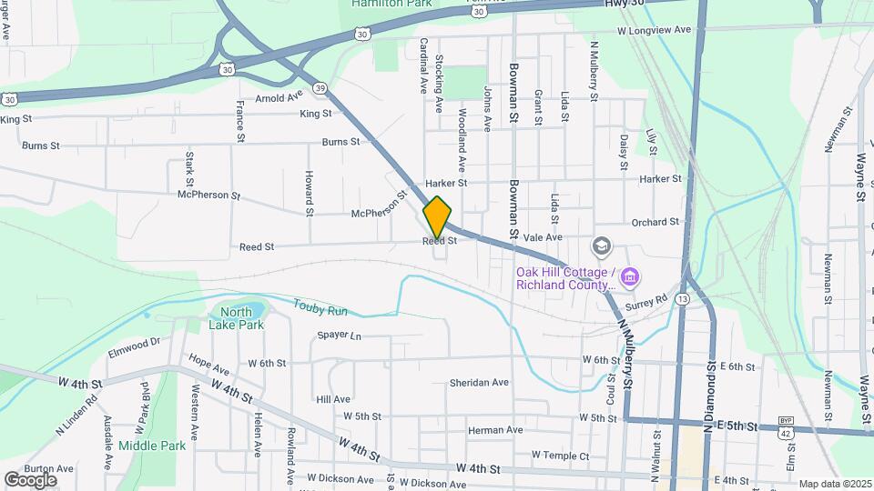 325 Reed St Map and Location Details