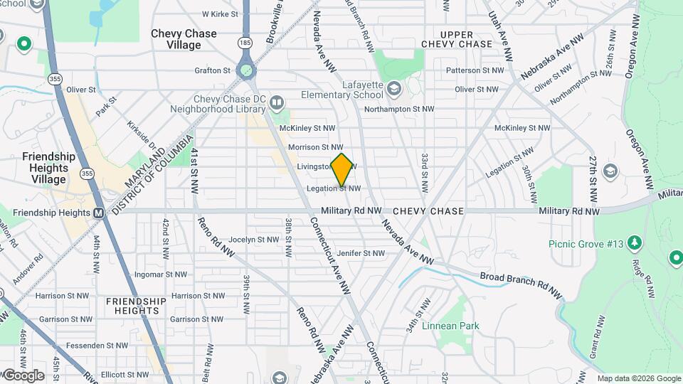 5430 Chevy Chase Pkwy NW Map and Location Details