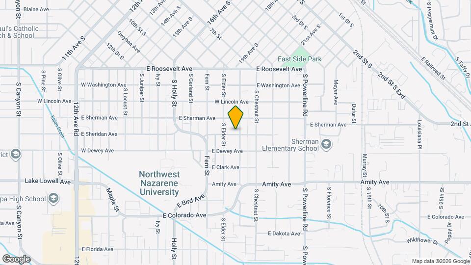 1020 E Sheridan Ave Map and Location Details