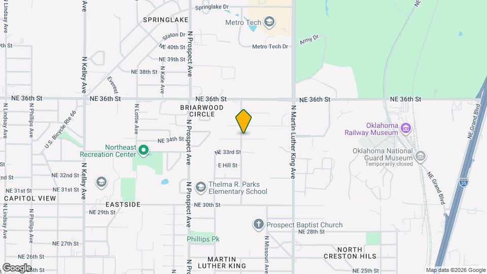 1701 NE 34th St Map and Location Details