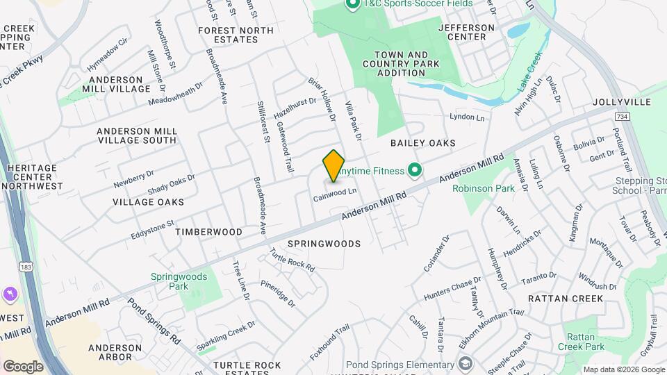 8804 Cainwood Ln Map and Location Details