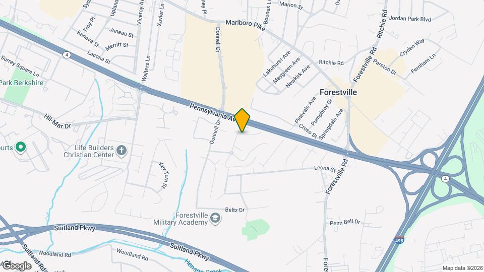 7105 Donnell Pl Map and Location Details