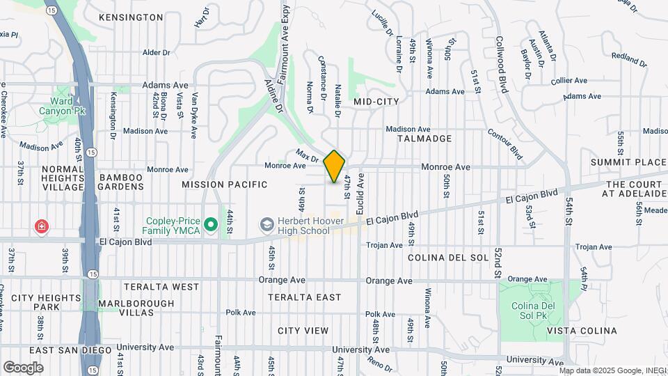 4449-4451 Menlo Ave Map and Location Details