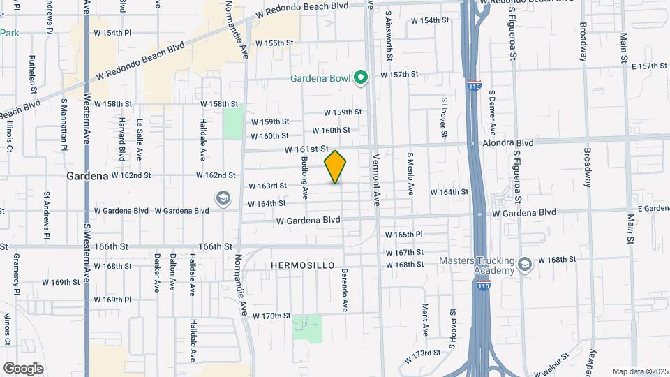 1110 W 163rd St Map and Location Details